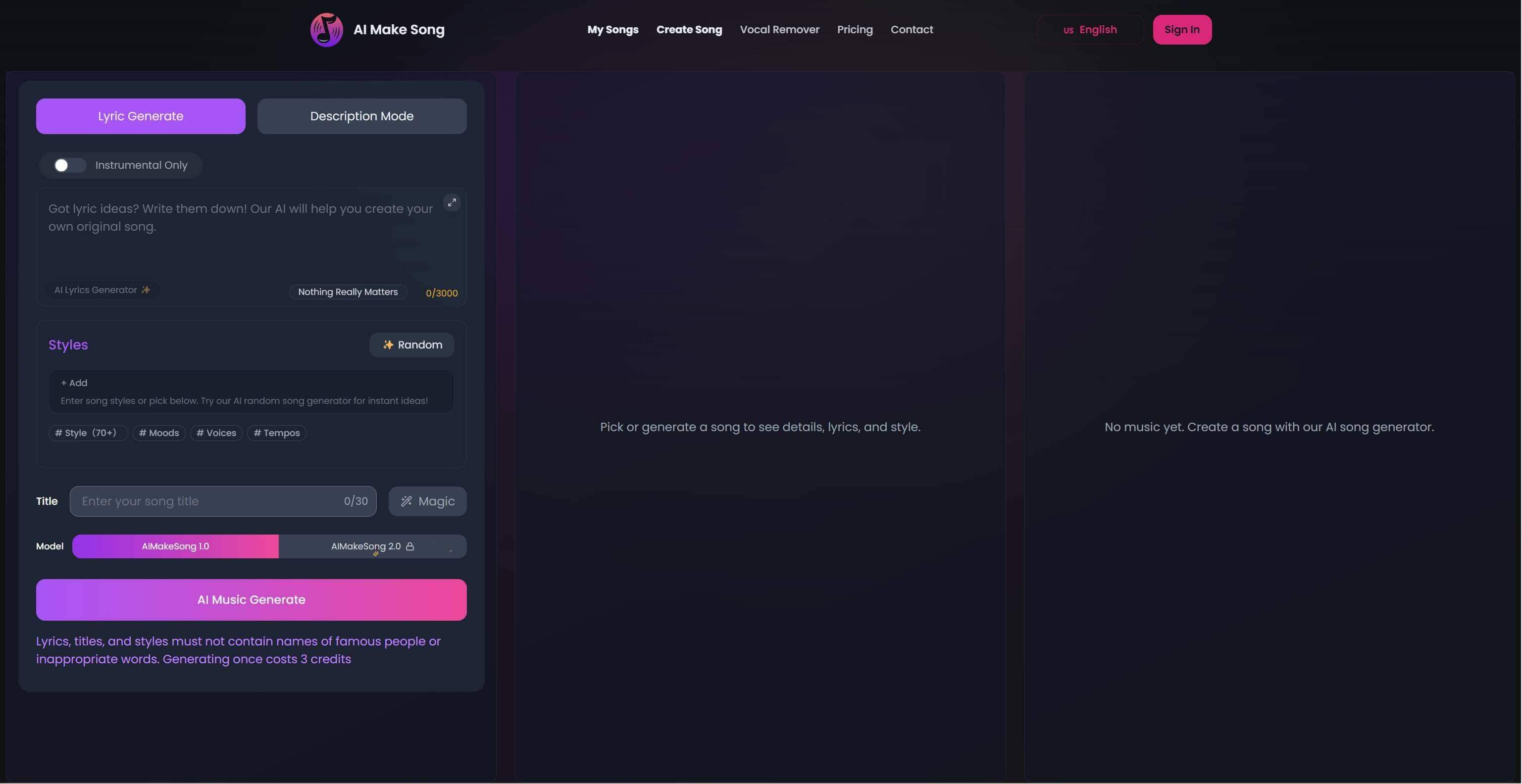 Cómo usar Aimakesong, tu generador de rap por IA